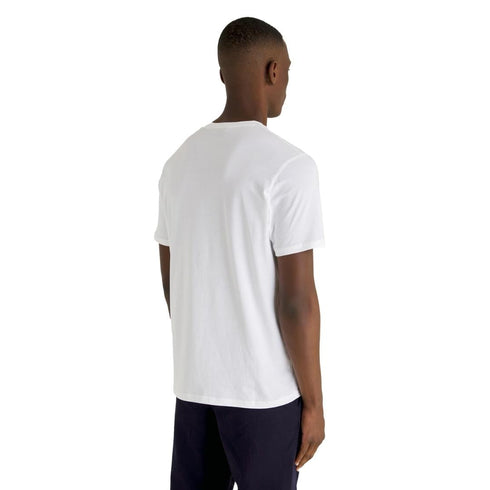 Lyle Scott Branded Chest Logo White T Shirt