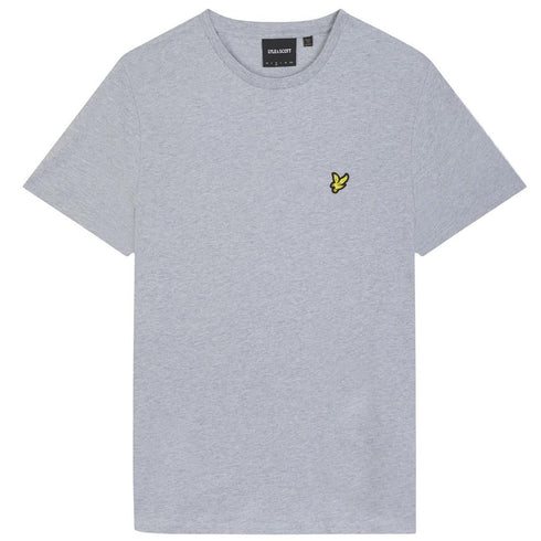Lyle Scott Branded Chest Logo Light Grey Marl T Shirt