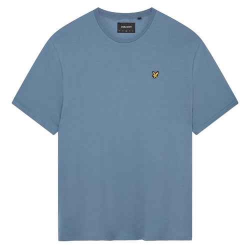 Lyle Scott Branded Chest Logo Slate Blue T Shirt