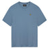 Lyle Scott Branded Chest Logo Slate Blue T Shirt