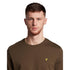Lyle Scott Branded Chest Logo Olive T Shirt
