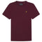 Lyle Scott Branded Chest Logo Burgundy T Shirt