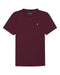 Lyle Scott Plain Burgundy T Shirt - Style Centre Wholesale