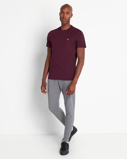 Lyle Scott Plain Burgundy T Shirt - Style Centre Wholesale