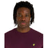 Lyle Scott Branded Chest Logo Burgundy T Shirt