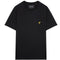 Lyle Scott Branded Chest Logo Jet Black T Shirt