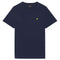 Lyle Scott Branded Chest Logo Navy Blue T Shirt