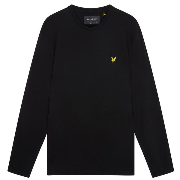 Lyle Scott Branded Black Long Sleeve T Shirt