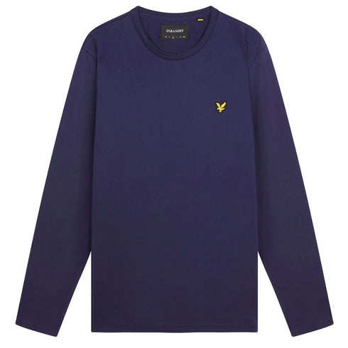 Lyle Scott Branded Navy Blue Long Sleeve T Shirt