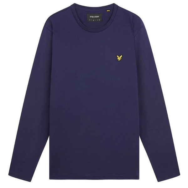 Lyle Scott Branded Navy Blue Long Sleeve T Shirt
