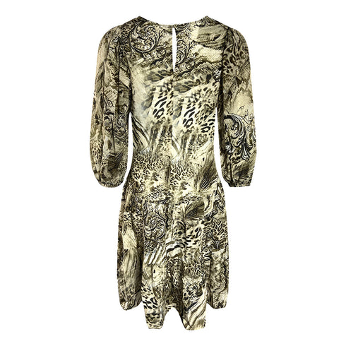 Inoa Fashion Makucha Panthera 1202117 Ruffled Layered Dress Womens