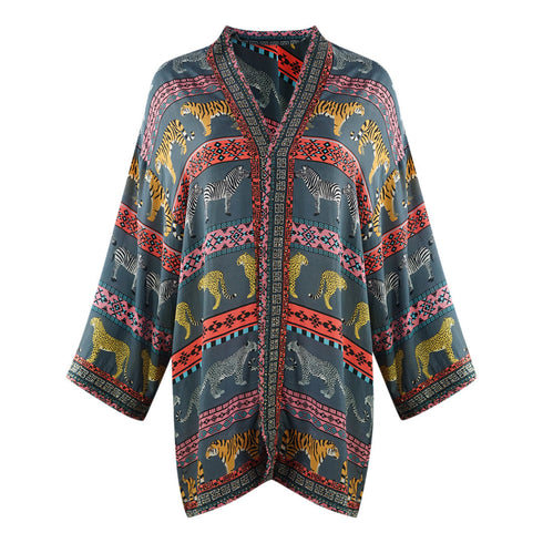 Inoa Masari Mara 1202110 Grey Short Kimono