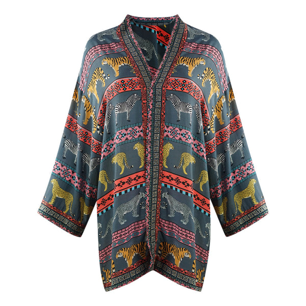 Inoa Masari Mara 1202110 Grey Short Kimono