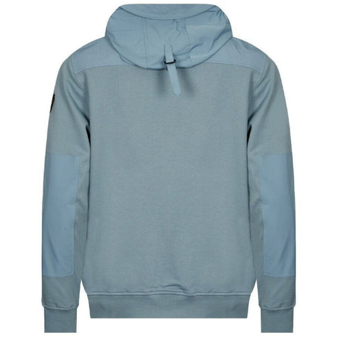 Belstaff Patch Logo Artic Blue Zip Up Hoodie