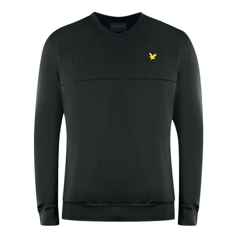 Lyle Scott V Neck Colour Block Midlay Black Jumper