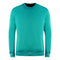 Lyle Scott Golf Tech Crew Neck Teal Green Jumper