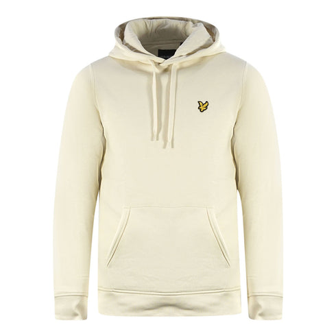 Lyle Scott Brand Logo Beige Pull Over Hoodie - Style Centre Wholesale