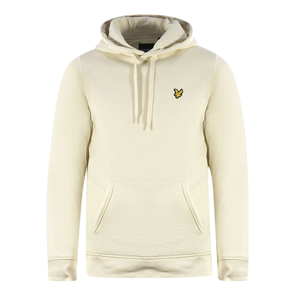 Lyle Scott Brand Logo Beige Pull Over Hoodie - Style Centre Wholesale