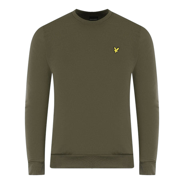 Lyle Scott Ripstop Panel Green Sweater