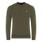 Lyle Scott Ripstop Panel Green Sweater