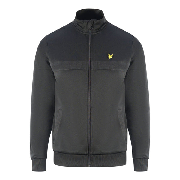 Lyle & Scott Golden Eagle Chest Logo Black Zip Up Jumper ML1404V Z865