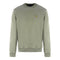 Lyle Scott Washed Mock Neck Green Sweater