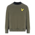 Lyle Scott Large Eagle Logo Green Sweater