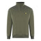 Lyle Scott Golden Eagle Chest Logo Green Half Zip Up Jumper
