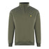 Lyle Scott Golden Eagle Chest Logo Green Half Zip Up Jumper