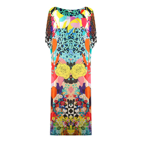 Inoa Monrovian 12001 Multi Box Kaftan Cover Up Monrovian 12001 Box Kaftan