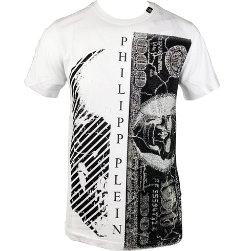 PHILIPP PLEIN PLEIN A17C MTK1448 PJY002N T-SHIRT mtk144801money WHITE T-SHIRT MALE S