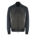 Emporio Armani Contrast Arms Black Leather Jacket - Nova Clothing