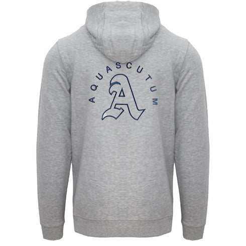 Aquascutum Monotone Aldis Emblem Logo Grey Hoodie