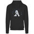 Aquascutum Monotone Aldis Emblem Logo Black Hoodie