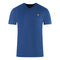 Lyle and Scott Brand Logo Blue V-Neck T-Shirt TS1484V W106
