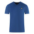 Lyle and Scott Brand Logo Blue V-Neck T-Shirt TS1484V W106