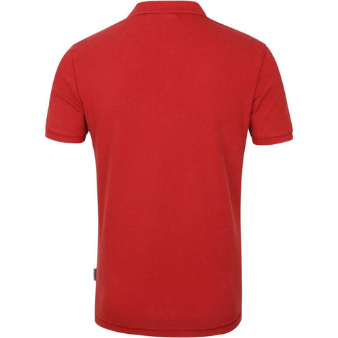 Napapijri ELBAS 4 Logo Old Red Polo Shirt - Nova Clothing