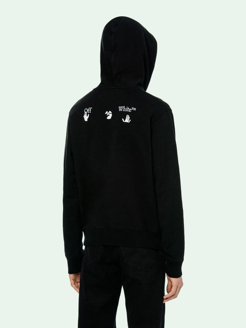 Off-White Classic Hand Logo Black Hoodie