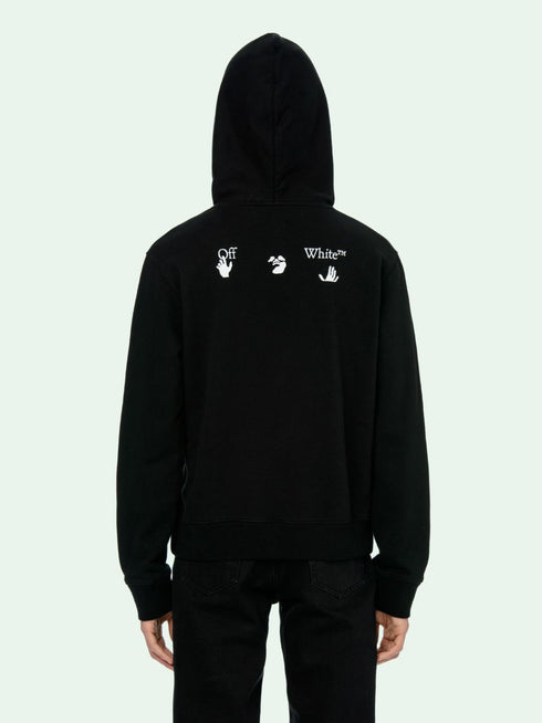 Off-White Classic Hand Logo Black Hoodie