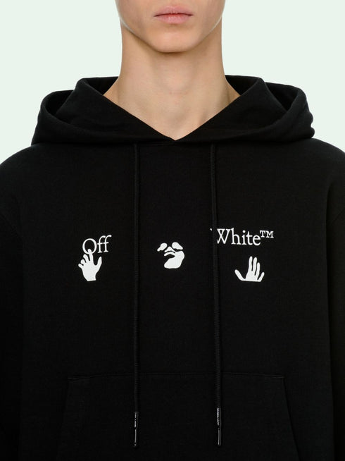 Off-White Classic Hand Logo Black Hoodie