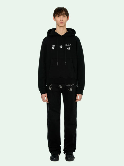 Off-White Classic Hand Logo Black Hoodie