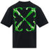 Off White Moon Arrow Skate Fit Black T Shirt