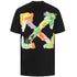 Off White Colourful Brush Arrow Logo Oversized Fit Black T Shirt