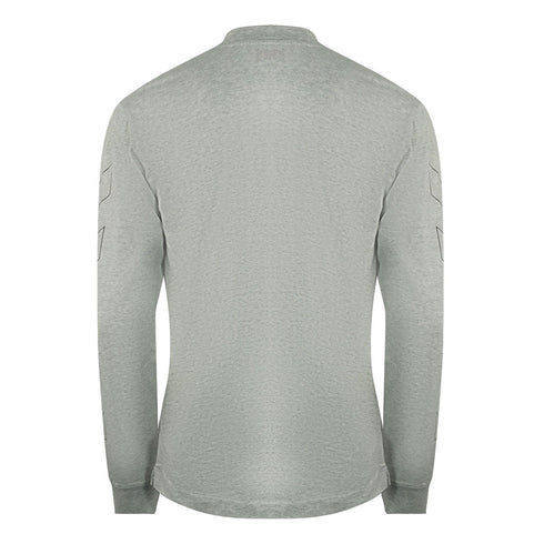 Off White Skate Fit Diag Outline Grey Long Sleeve T Shirt