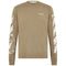 Off White Bricks Logo Long Sleeve Skate Fit Army Green T Shirt