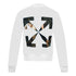 Off White Caravaggio Angel Arrow Logo White Sweatshirt OMBA025E20FLE005 0110