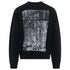 Off White Scratch Tab Box Design Skate Fit Black Sweatshirt