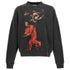 Off White St Matthew Design Skate Fit Washed Black Sweatshirt