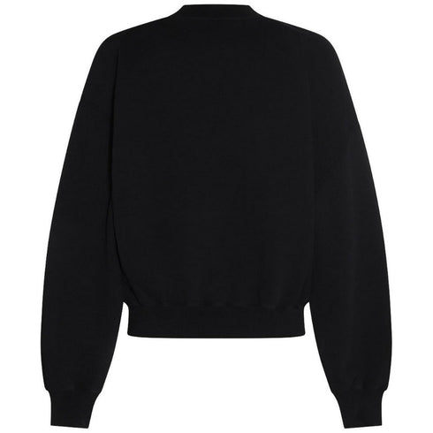 Off White Blurr Book Over Black Oversized Sweatshirt