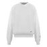 Off White Scribble Diagonal Boxy Crew Neck White Sweatshirt